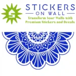 Fan Mandala Wall Sticker Brilliant Blue | Stickers on Wall