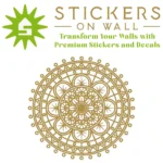 Geo Mandala Wall Stickers Gold | Stickers on Wall