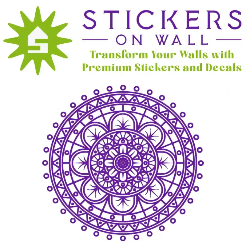 Geo Mandala Wall Stickers Perfect Purple | Stickers on Wall