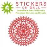 Geo Mandala Wall Stickers Red | Stickers on Wall
