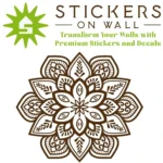 Ornate Mandala Wall Sticker Brown | Stickers on Wall