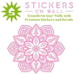 Ornate Mandala Wall Sticker Bubblegum | Stickers on Wall