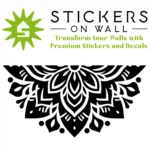 Apex Mandala Wall Sticker Black | Stickers on Wall