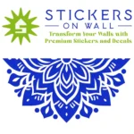 Apex Mandala Wall Sticker Brilliant Blue | Stickers on Wall