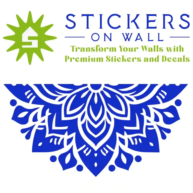 Apex Mandala Wall Sticker Brilliant Blue | Stickers on Wall