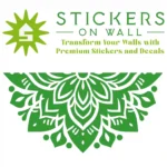 Apex Mandala Wall Sticker Mid Green | Stickers on Wall