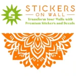 Apex Mandala Wall Sticker Orange | Stickers on Wall