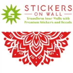 Apex Mandala Wall Sticker Red | Stickers on Wall