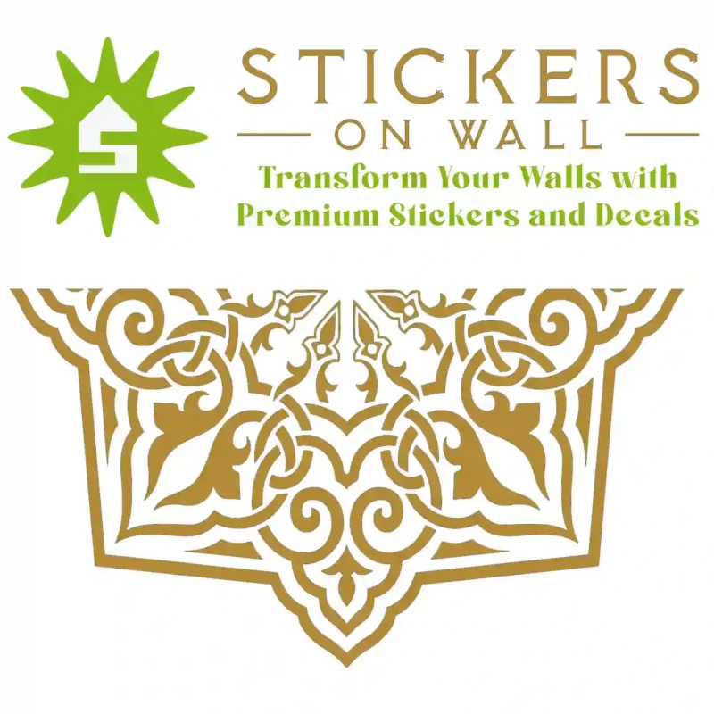 Arabesque Mandala Wall Sticker Gold | Stickers on Wall