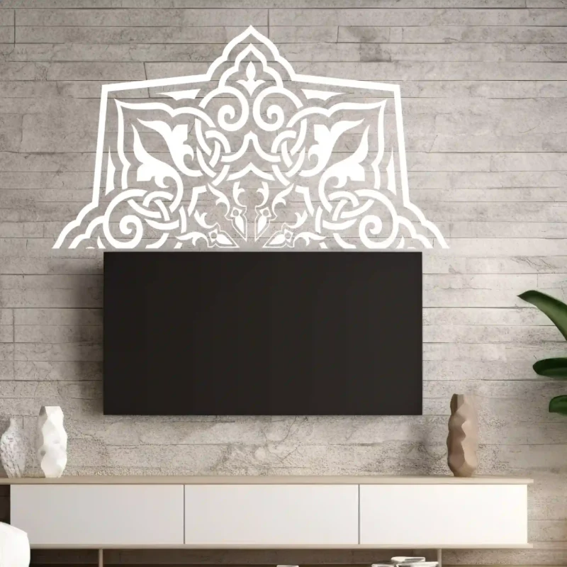 Arabesque Mandala Wall Sticker White | Stickers on Wall