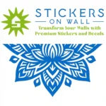 Arrow Mandala Wall Sticker Azure Blue | Stickers on Wall