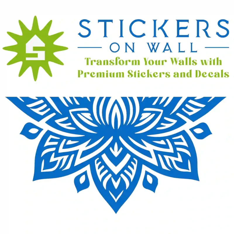 Arrow Mandala Wall Sticker Azure Blue | Stickers on Wall