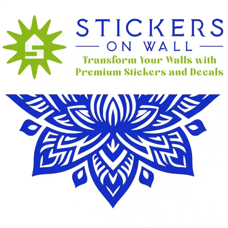 Arrow Mandala Wall Sticker Brilliant Blue | Stickers on Wall