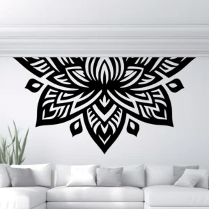 Arrow Mandala Wall Sticker Dark Black