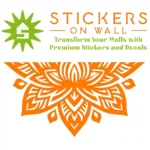Arrow Mandala Wall Sticker Orange | Stickers on Wall