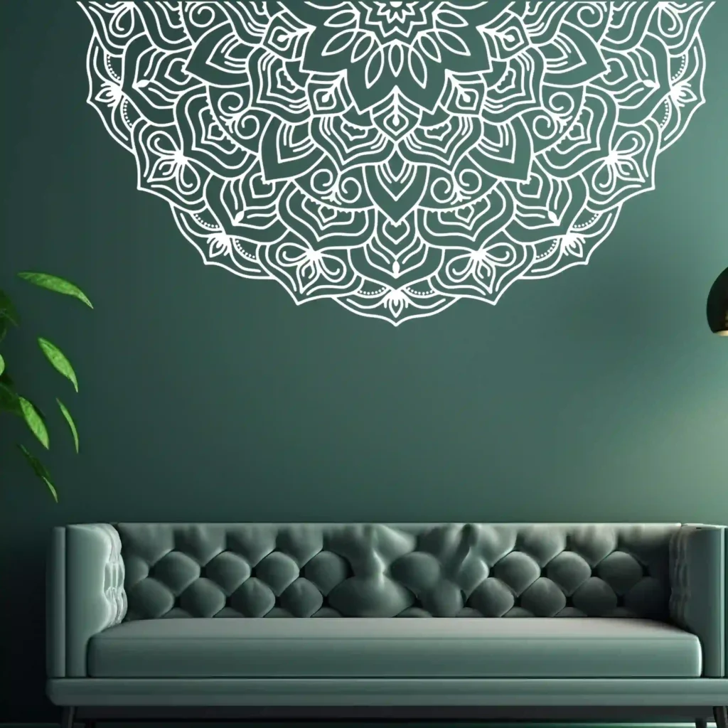 Crown Mandala Wall Sticker | Stickers on Wall Crown Mandala Wall Sticker | Stickers on Wall