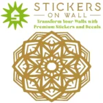 Facet Mandala Wall Sticker Gold | Stickers on Wall
