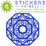Knot Mandala Wall Sticker Brilliant Blue | Stickers on Wall