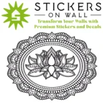 Lotus Medallion Wall Sticker Black | Stickers on Wall