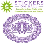 Lotus Medallion Wall Sticker Perfect Purple | Stickers on Wall