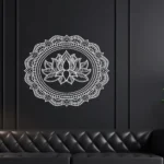 Lotus Medallion Wall Sticker White | Stickers on Wall