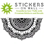 Mehndi Mandala Wall Sticker Black | Stickers on Wall