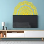 Mehndi Mandala Wall Sticker Golden | Stickers on Wall