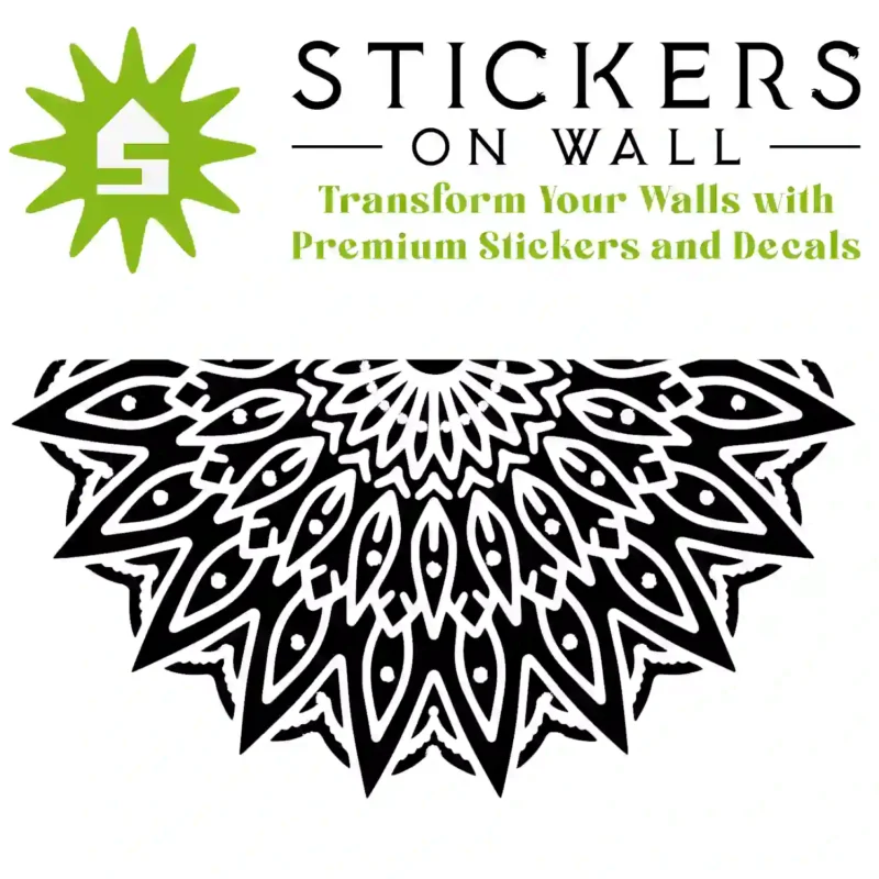 Midnight Mandala Wall Sticker Black | Stickers on Wall