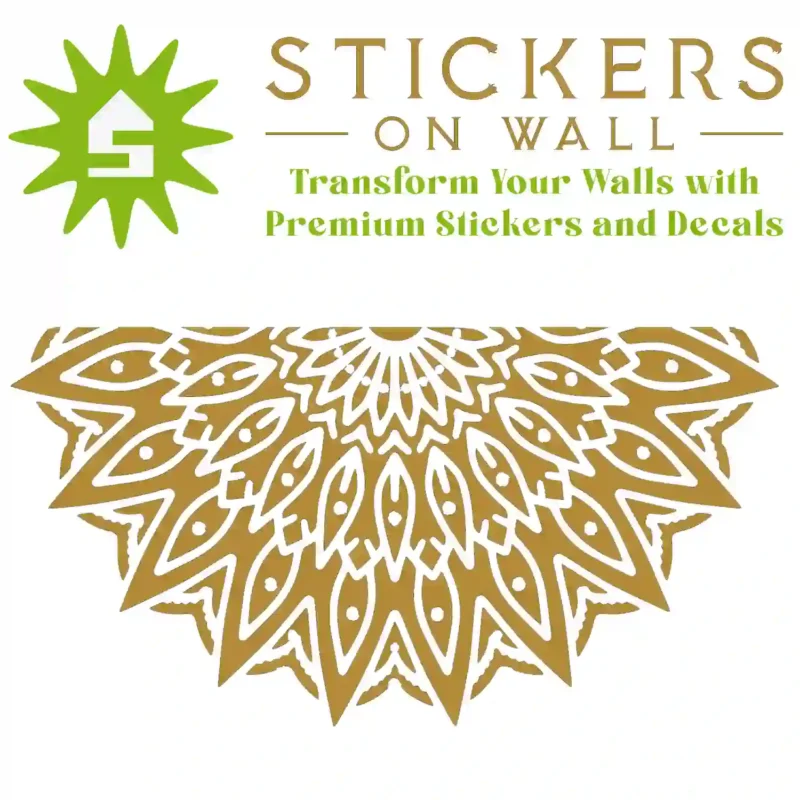 Midnight Mandala Wall Sticker Gold | Stickers on Wall