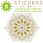 Moroccan Bloom Mandala Wall Sticker Gold | Stickers on Wall