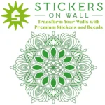 Moroccan Bloom Mandala Wall Sticker Mid Green | Stickers on Wall