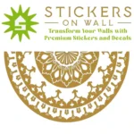 Moroccan Lotus Wall Sticker Gold | Stickers on Wall