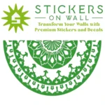 Moroccan Lotus Wall Sticker Mid Green | Stickers on Wall