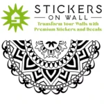 Ribbon Mandala Wall Sticker Black | Stickers on Wall