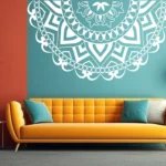 Ribbon Mandala Wall Sticker White | Stickers on Wall