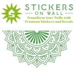 Sunrise Mandala Wall Sticker Mid Green | Stickers on Wall