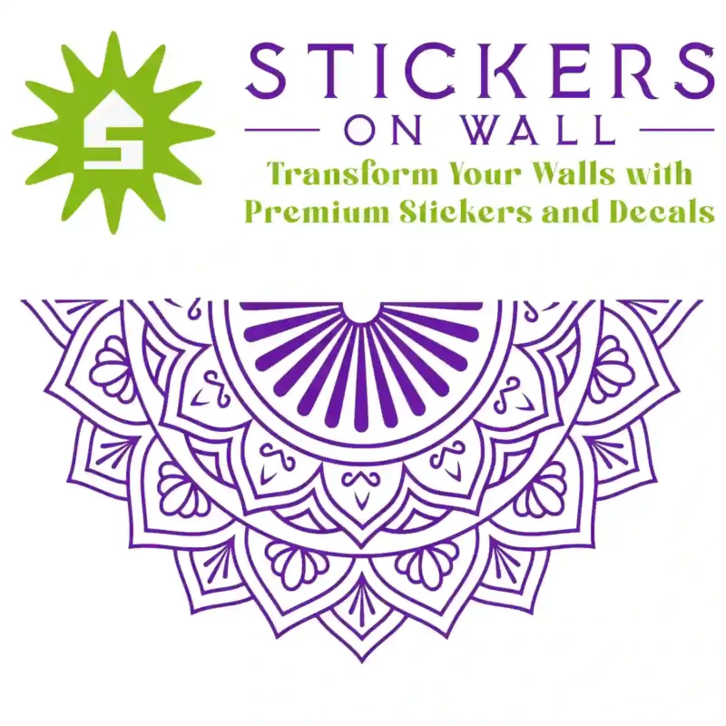 Sunrise Mandala Wall Sticker Perfect Purple | Stickers on Wall
