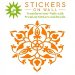 Moroccan Arabesque Wall Sticker Orange | Stickers on Wall Moroccan Arabesque Wall Sticker Orange | Stickers on Wall