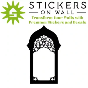 Moroccan Arch Wall Sticker – Black