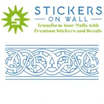Moroccan Border Wall Sticker Azure Blue | Stickers on Wall Moroccan Border Wall Sticker Azure Blue | Stickers on Wall