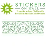 Moroccan Border Wall Sticker Mid Green | Stickers on Wall Moroccan Border Wall Sticker Mid Green | Stickers on Wall
