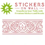 Moroccan Border Wall Sticker Red | Stickers on Wall Moroccan Border Wall Sticker Red | Stickers on Wall