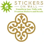 Moroccan Clover Wall Sticker Gold | Stickers on Wall