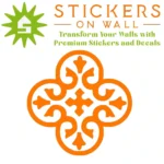 Moroccan Clover Wall Sticker Orange | Stickers on Wall