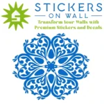 Moroccan Filigree Wall Sticker Azure Blue | Stickers on Wall Moroccan Filigree Wall Sticker Azure Blue | Stickers on Wall