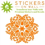Moroccan Filigree Wall Sticker Orange | Stickers on Wall Moroccan Filigree Wall Sticker Orange | Stickers on Wall