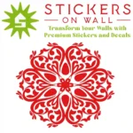 Moroccan Filigree Wall Sticker Red | Stickers on Wall Moroccan Filigree Wall Sticker Red | Stickers on Wall
