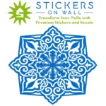 Moroccan Knot Wall Sticker Azure Blue | Stickers on Wall