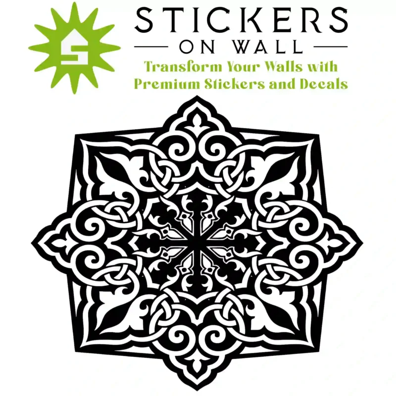 Moroccan Knot Wall Sticker Black | Stickers on Wall