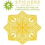 Moroccan Knot Wall Sticker Golden Yellow | Stickers on Wall